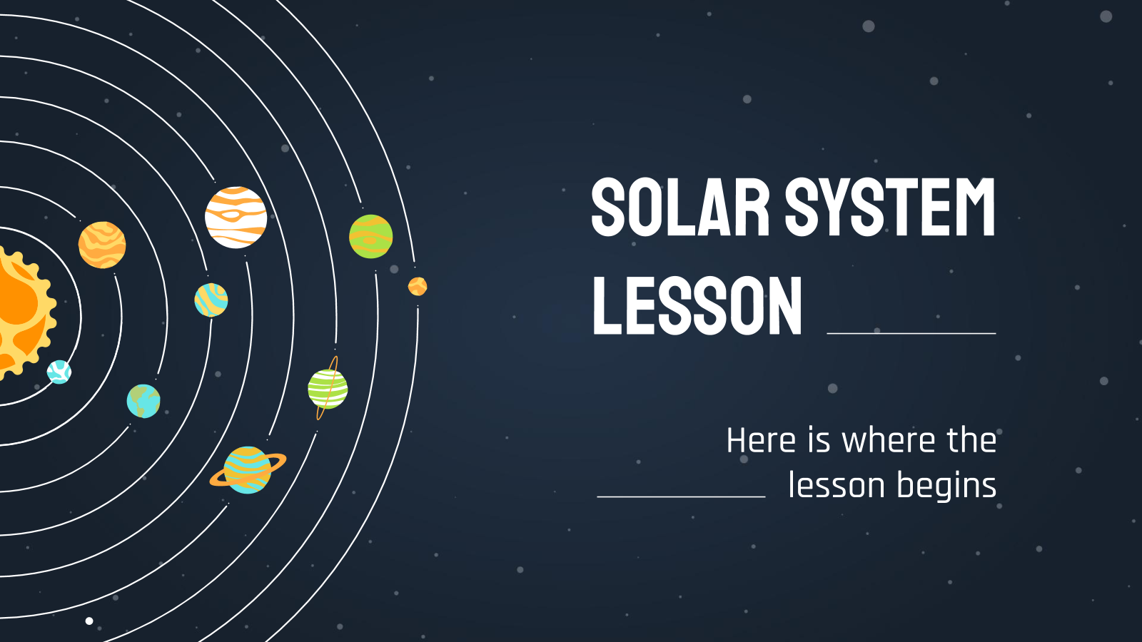 太阳系课程PowerPoint模板